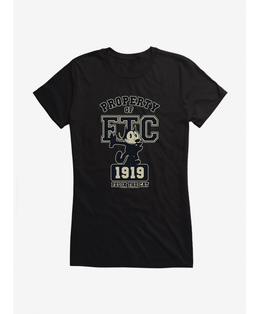 Exclusive Felix The Cat Property of FTC 1919 Girls T-Shirt $7.97 T-Shirts