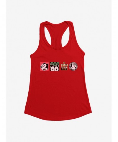 Clearance Felix The Cat Graphic Tiles Girls Tank $8.76 Tanks