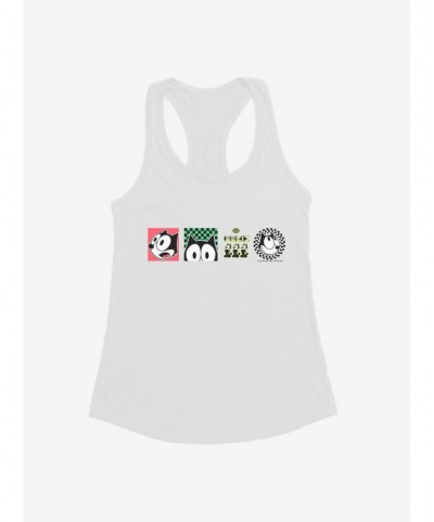 Clearance Felix The Cat Graphic Tiles Girls Tank $8.76 Tanks