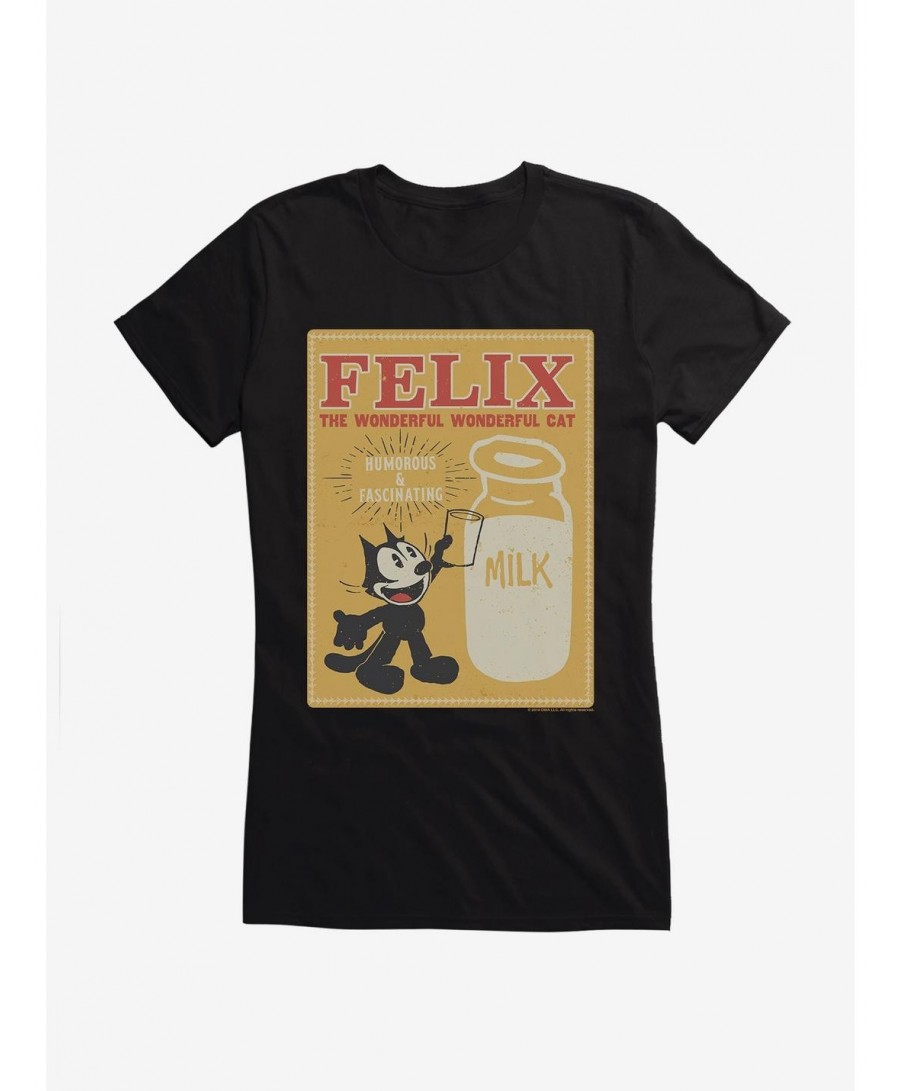 Value for Money Felix The Cat The Wonderful Cat Girls T-Shirt $7.77 T-Shirts