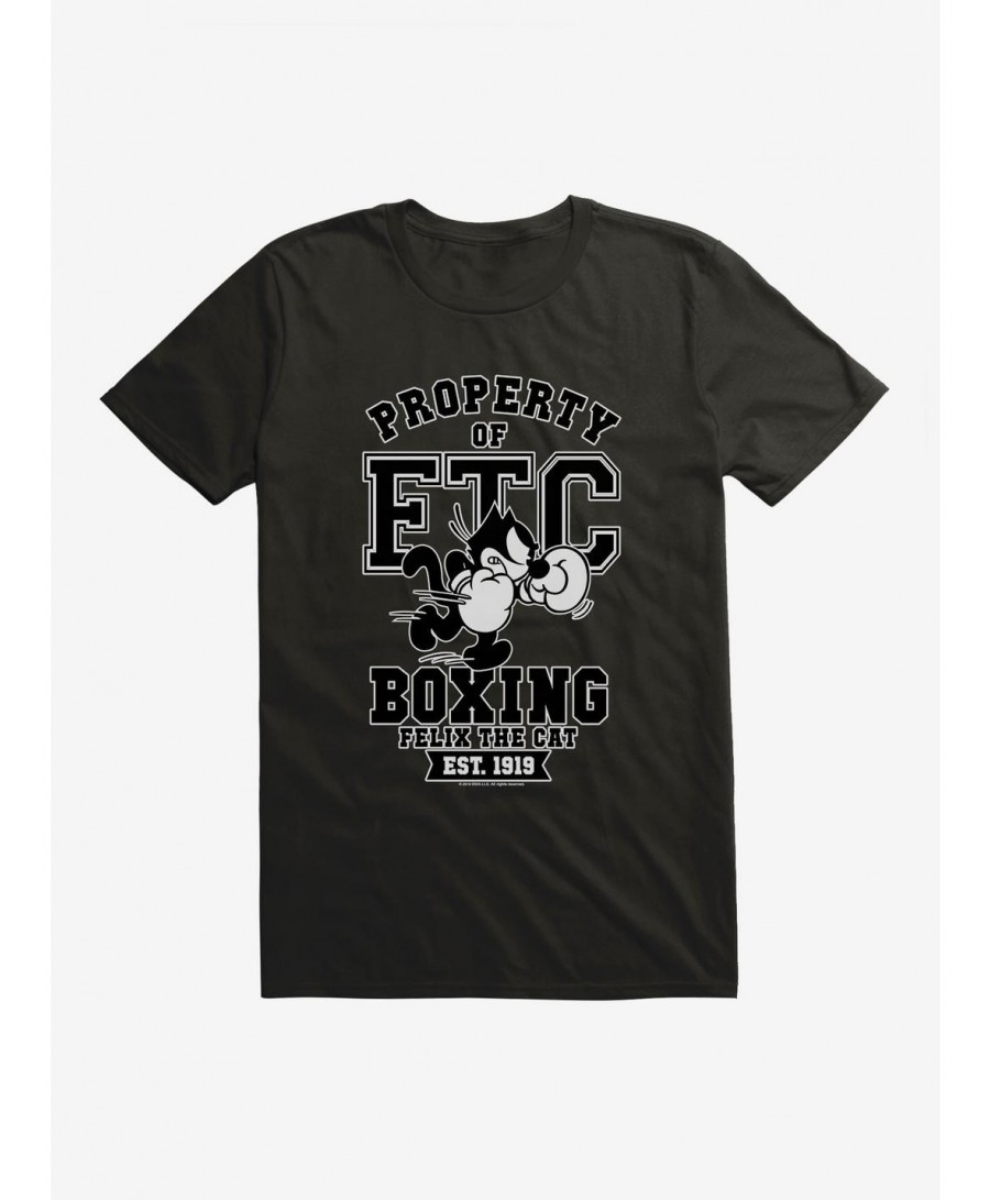 Flash Sale Felix The Cat Property of FTC Boxing T-Shirt $6.12 T-Shirts