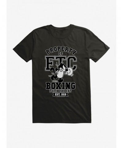 Flash Sale Felix The Cat Property of FTC Boxing T-Shirt $6.12 T-Shirts