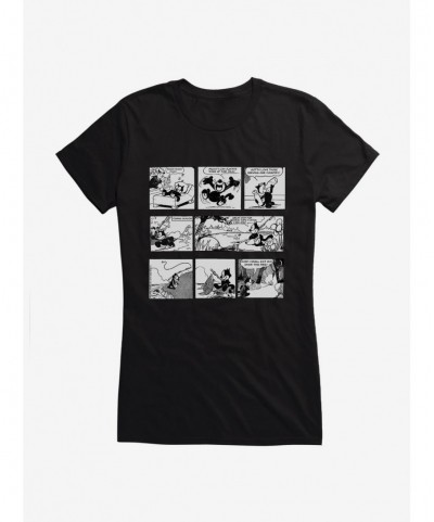 Low Price Felix The Cat Relaxing Day Comic Strip Girls T-Shirt $6.97 T-Shirts