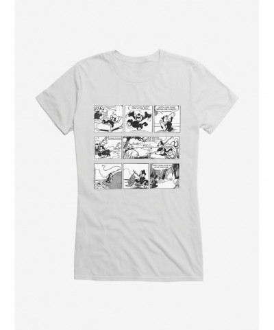 Low Price Felix The Cat Relaxing Day Comic Strip Girls T-Shirt $6.97 T-Shirts