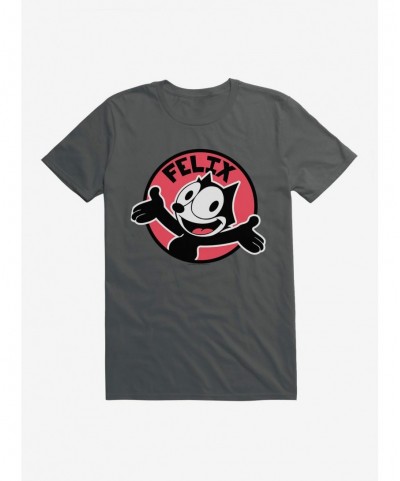 Seasonal Sale Felix The Cat Happy Smiles Sticker Graphic T-Shirt $6.50 T-Shirts