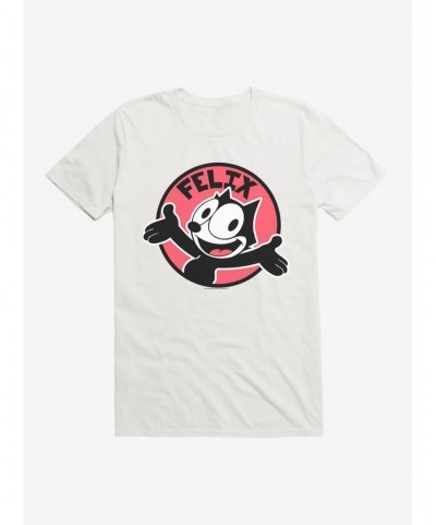 Seasonal Sale Felix The Cat Happy Smiles Sticker Graphic T-Shirt $6.50 T-Shirts