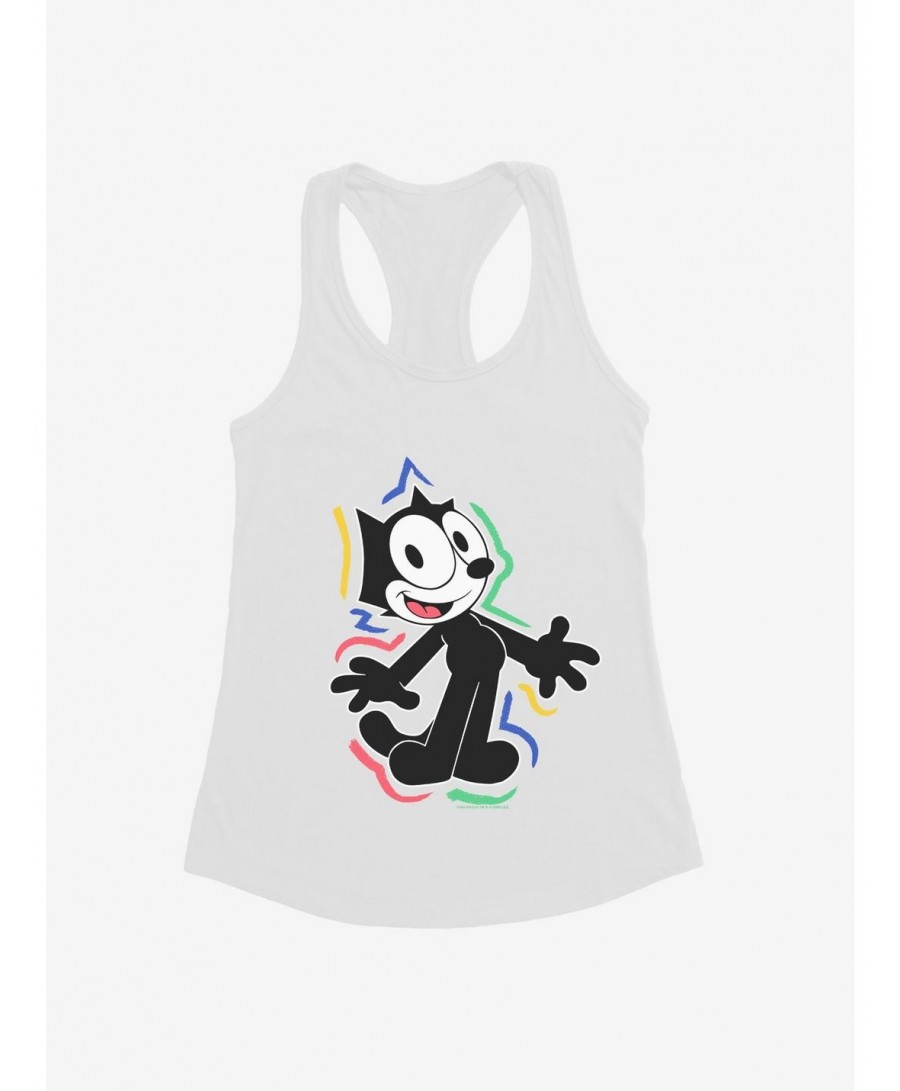 Limited-time Offer Felix The Cat 90s Highlights Girls Tank $5.98 Tanks