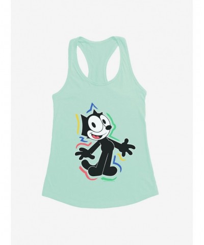 Limited-time Offer Felix The Cat 90s Highlights Girls Tank $5.98 Tanks