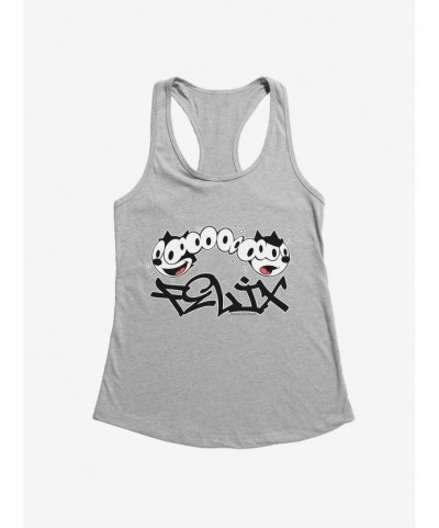 Big Sale Felix The Cat Split Personality Graffiti Art Girls Tank $7.57 Tanks