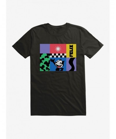 Cheap Sale Felix The Cat 90s Graphic Collage T-Shirt $8.99 T-Shirts