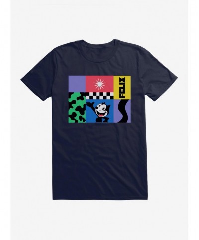 Cheap Sale Felix The Cat 90s Graphic Collage T-Shirt $8.99 T-Shirts