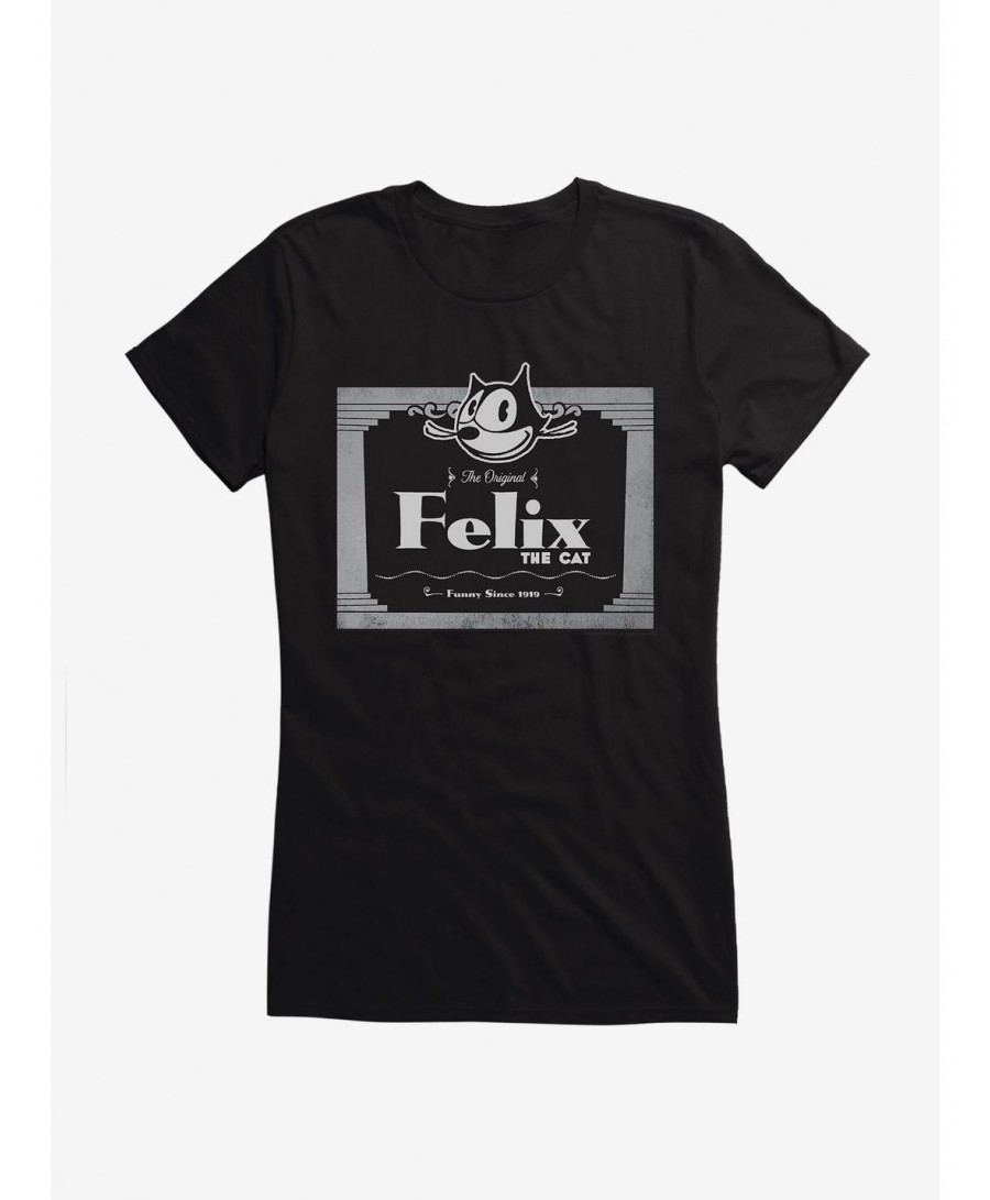 Sale Item Felix The Cat The Original Movie Cat Girls T-Shirt $8.17 T-Shirts