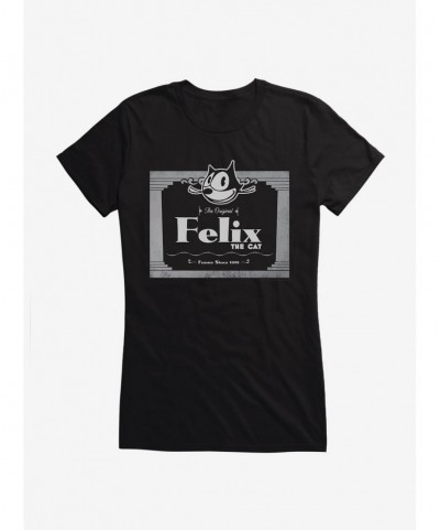 Sale Item Felix The Cat The Original Movie Cat Girls T-Shirt $8.17 T-Shirts