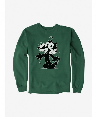 Hot Selling Felix The Cat Split Personality Sweatshirt $11.22 Sweatshirts