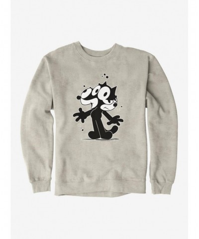 Hot Selling Felix The Cat Split Personality Sweatshirt $11.22 Sweatshirts