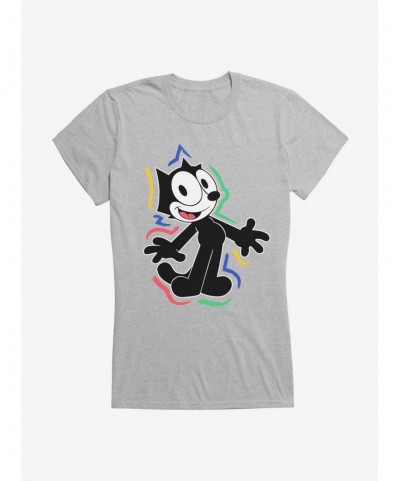 Huge Discount Felix The Cat 90s Highlights Girls T-Shirt $8.57 T-Shirts