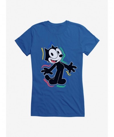 Huge Discount Felix The Cat 90s Highlights Girls T-Shirt $8.57 T-Shirts