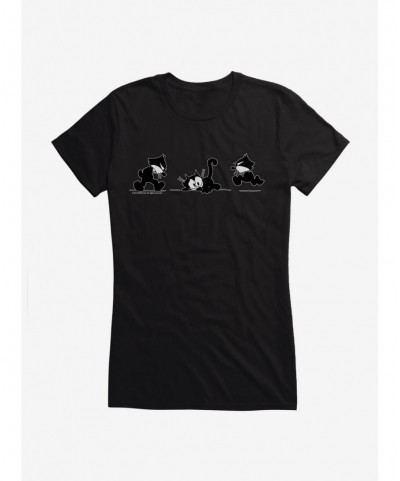 Value for Money Felix The Cat Worried Faces Girls T-Shirt $8.37 T-Shirts