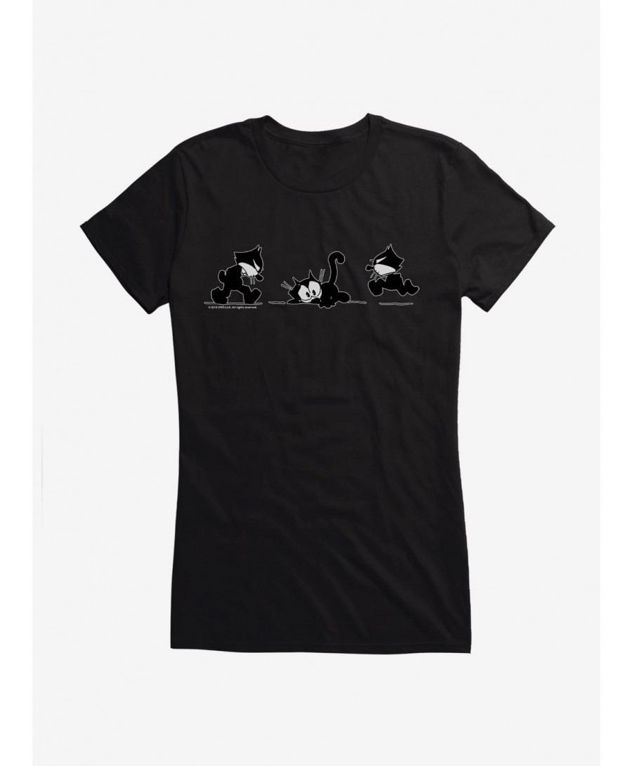 Value for Money Felix The Cat Worried Faces Girls T-Shirt $8.37 T-Shirts