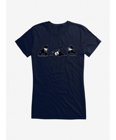 Value for Money Felix The Cat Worried Faces Girls T-Shirt $8.37 T-Shirts