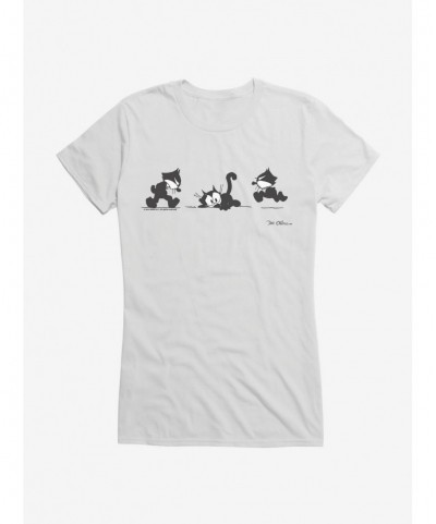 Value for Money Felix The Cat Worried Faces Girls T-Shirt $8.37 T-Shirts