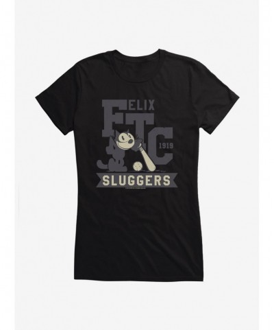 Discount Felix The Cat Sluggers Baseball Girls T-Shirt $6.57 Others