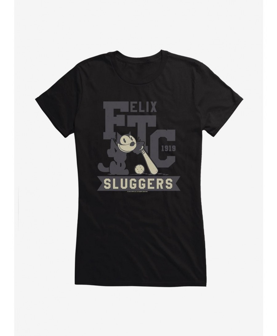 Discount Felix The Cat Sluggers Baseball Girls T-Shirt $6.57 Others