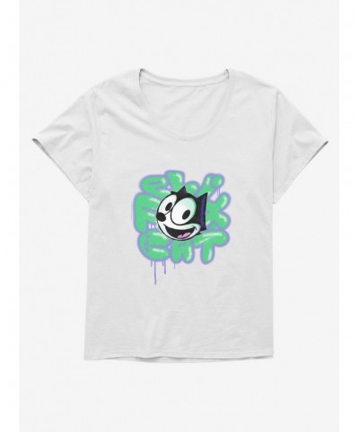 Bestselling Felix The Cat Graffiti Art Felix Girls T-Shirt Plus Size $8.32 T-Shirts