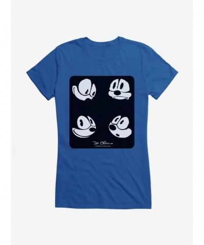 Exclusive Felix The Cat Boxed Faces Girls T-Shirt $9.96 T-Shirts