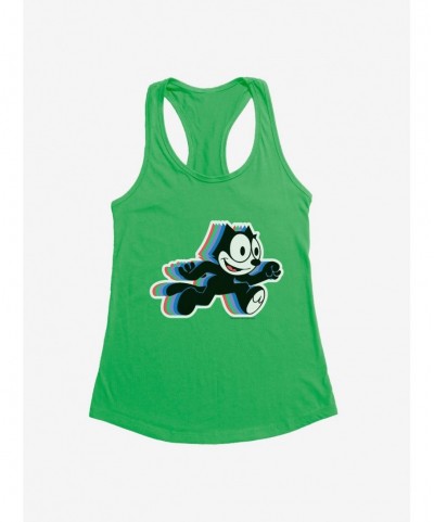 Unique Felix The Cat Hologram Felix Girls Tank $8.96 Tanks