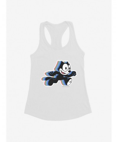 Unique Felix The Cat Hologram Felix Girls Tank $8.96 Tanks