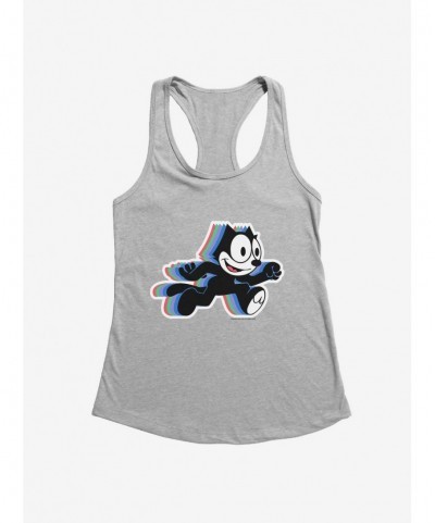 Unique Felix The Cat Hologram Felix Girls Tank $8.96 Tanks