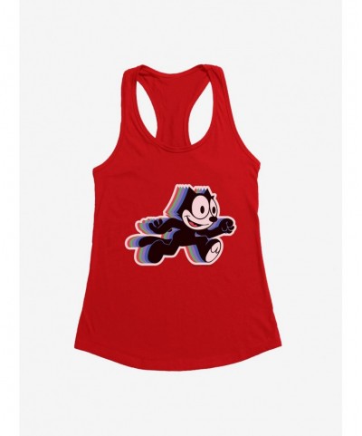 Unique Felix The Cat Hologram Felix Girls Tank $8.96 Tanks