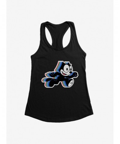 Unique Felix The Cat Hologram Felix Girls Tank $8.96 Tanks