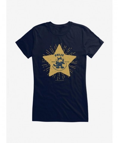 Exclusive Price Felix The Cat Star Logo Girls T-Shirt $9.96 T-Shirts