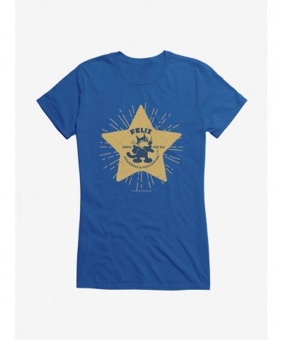 Exclusive Price Felix The Cat Star Logo Girls T-Shirt $9.96 T-Shirts