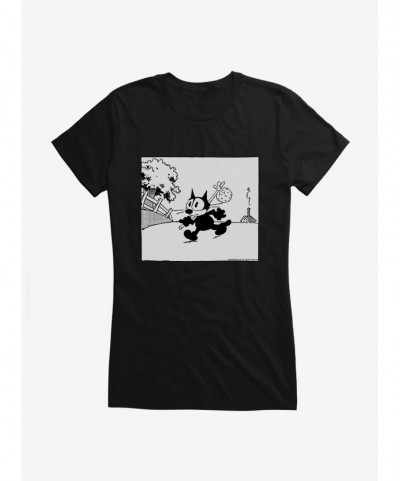 Absolute Discount Felix The Cat Packed Up Girls T-Shirt $5.98 T-Shirts