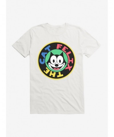 Hot Sale Felix The Cat 90s Sticker Graphic T-Shirt $8.80 T-Shirts