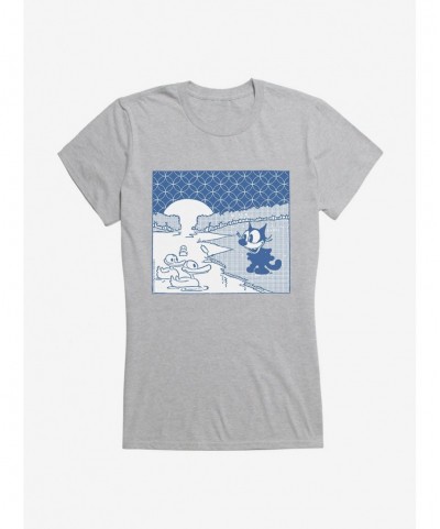 Discount Sale Felix The Cat Duck Pond Girls T-Shirt $6.18 T-Shirts