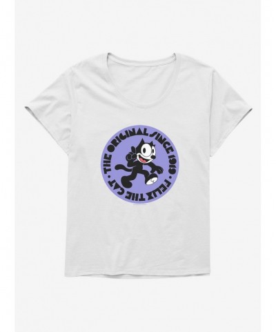 Huge Discount Felix The Cat The Original Since 1919 Girls T-Shirt Plus Size $8.09 T-Shirts