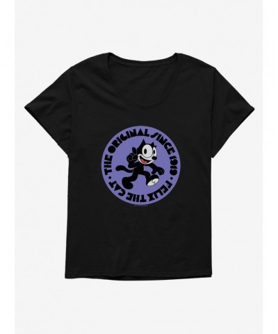 Huge Discount Felix The Cat The Original Since 1919 Girls T-Shirt Plus Size $8.09 T-Shirts