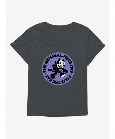 Huge Discount Felix The Cat The Original Since 1919 Girls T-Shirt Plus Size $8.09 T-Shirts