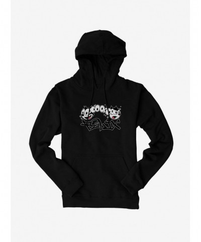 Trendy Felix The Cat Split Personality Graffiti Art Hoodie $11.85 Hoodies