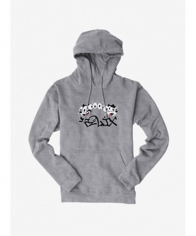 Trendy Felix The Cat Split Personality Graffiti Art Hoodie $11.85 Hoodies