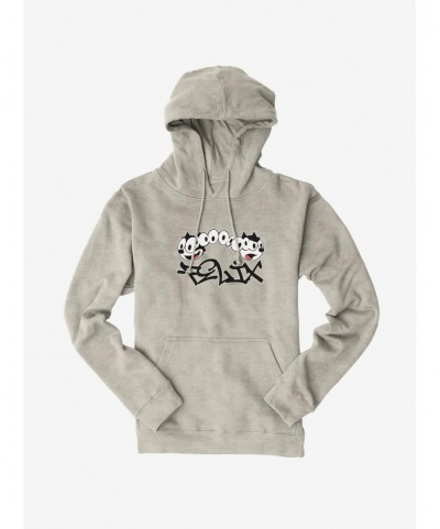 Trendy Felix The Cat Split Personality Graffiti Art Hoodie $11.85 Hoodies