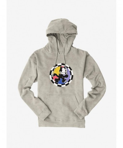 Exclusive Price Felix The Cat Circular Checkers Hoodie $16.52 Hoodies