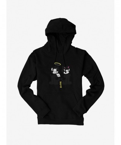 Seasonal Sale Felix The Cat Good And Evil Felix Hoodie $11.49 Hoodies