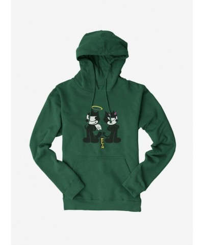 Seasonal Sale Felix The Cat Good And Evil Felix Hoodie $11.49 Hoodies