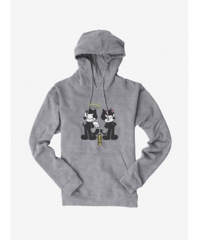 Seasonal Sale Felix The Cat Good And Evil Felix Hoodie $11.49 Hoodies