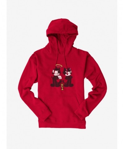 Seasonal Sale Felix The Cat Good And Evil Felix Hoodie $11.49 Hoodies